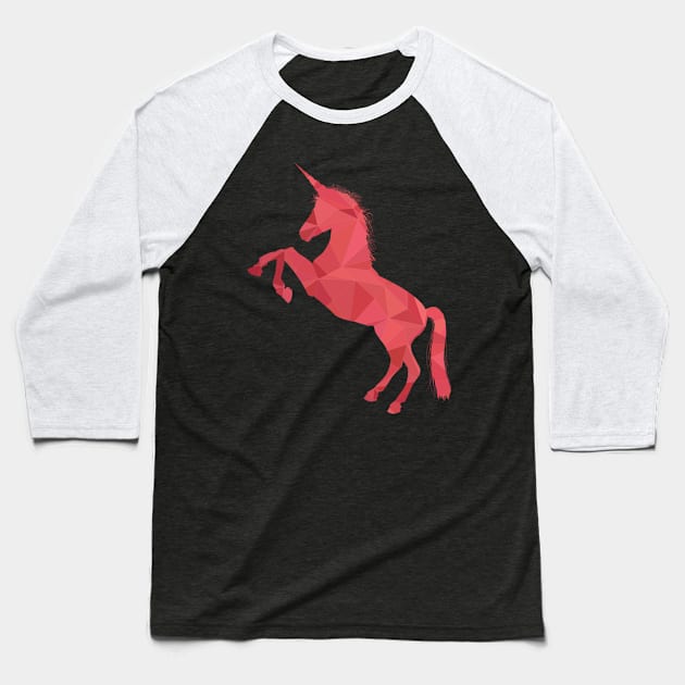 Abstract Unicorn Design Baseball T-Shirt by Dovlizio